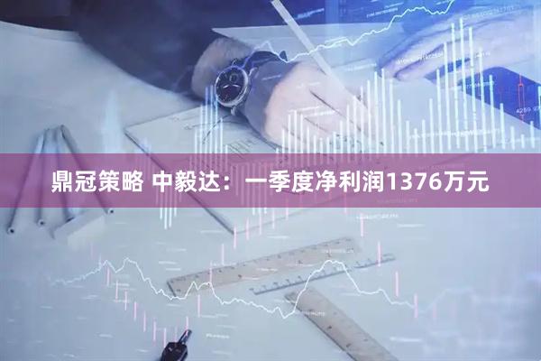 鼎冠策略 中毅达：一季度净利润1376万元