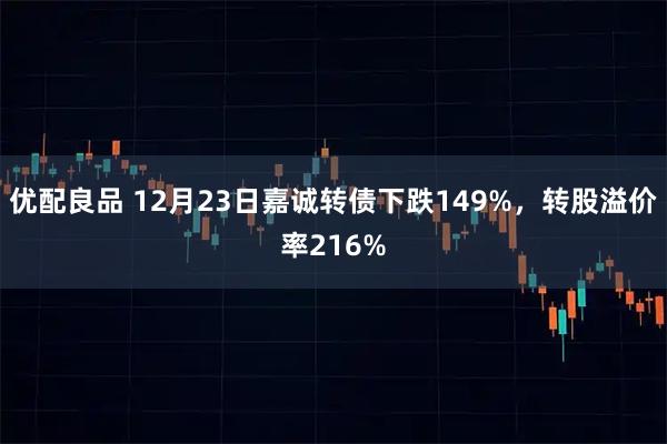 优配良品 12月23日嘉诚转债下跌149%，转股溢价率216%