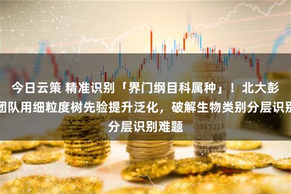 今日云策 精准识别「界门纲目科属种」!北大彭宇新团队用细粒度树先验提升泛化,破解生物类别分层识别难题